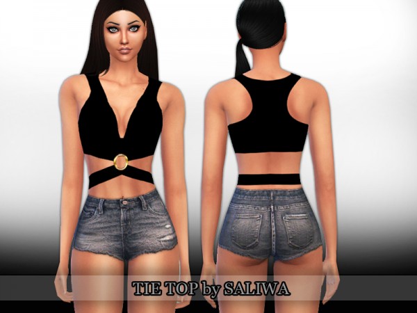  The Sims Resource: Tie Top by Saliwa
