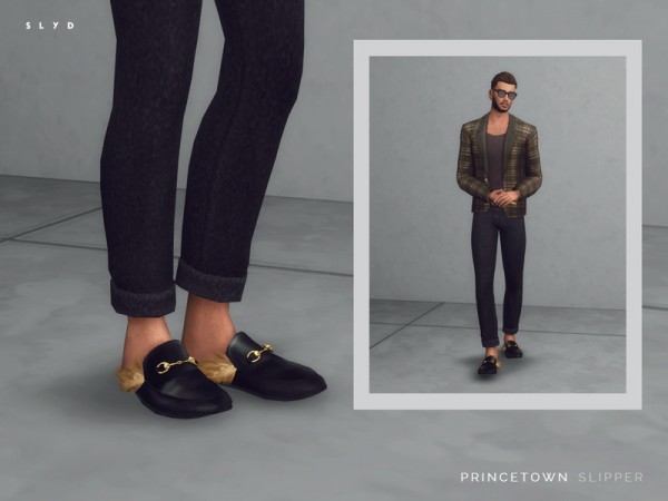  The Sims Resource: Princetown Slipper  Male version by SLYD