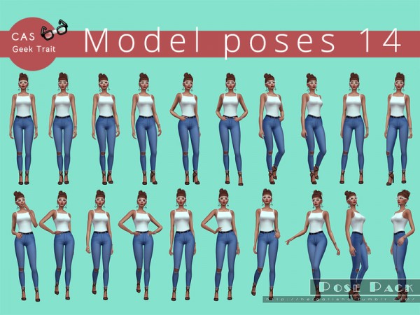  The Sims Resource: Model poses 14 by HelgaTisha