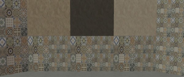  Sims Artists: Patchwork of plaster tiles from Matomibotaki