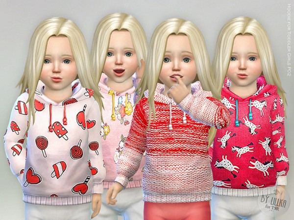  The Sims Resource: Hoodie for Toddler Girls P02 by lillka