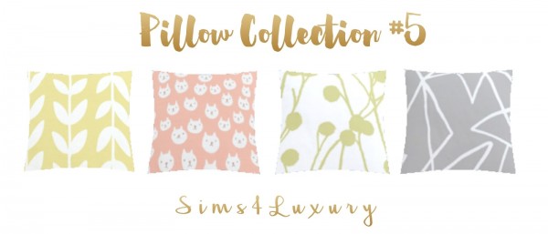  Sims4Luxury: Pillow collection 5