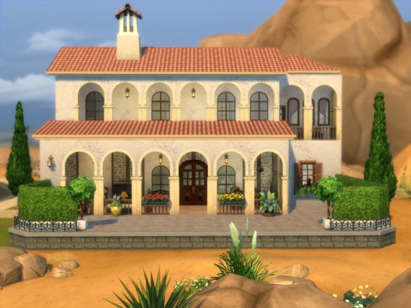  The Sims Resource: Villa Alvaro (No CC) by gagaulala21