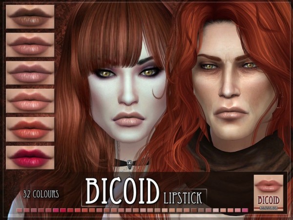  The Sims Resource: Bicoid Lipstick by RemusSirion