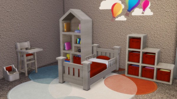  La Luna Rossa Sims: Toddlers Bedroom Furniture