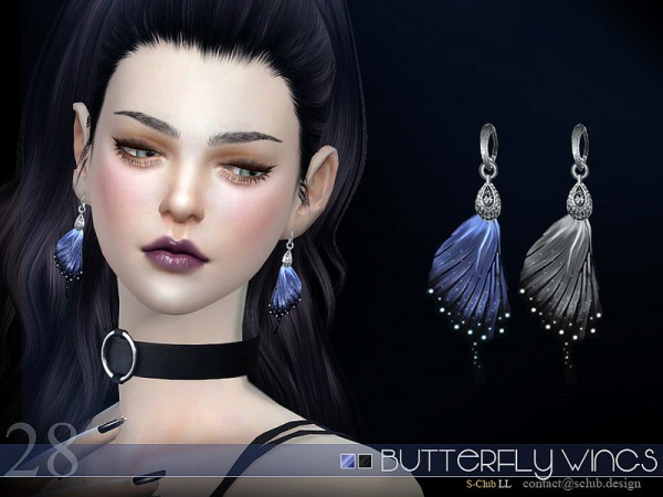  The Sims Resource: Earrings N28 by S Club