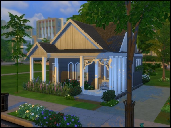  The Sims Resource: Wooden Bungalow by Fatouma