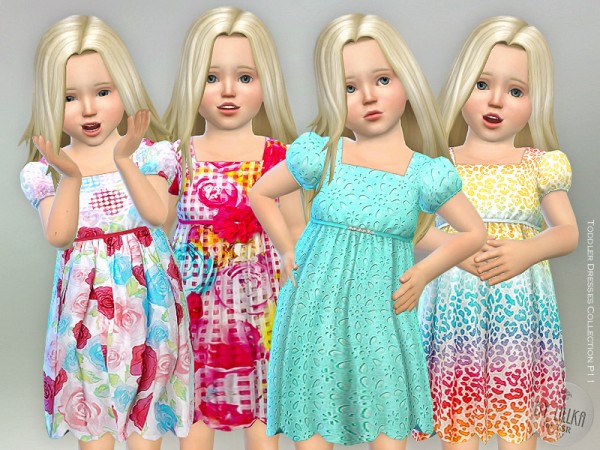 The Sims Resource: Toddler Dresses Collection P11 by lillka • Sims 4 ...