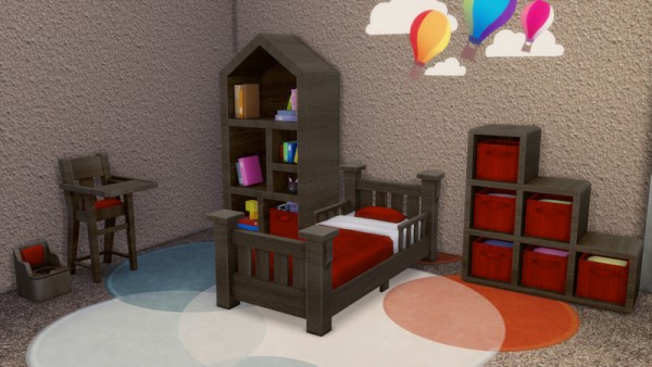  La Luna Rossa Sims: Toddlers Bedroom Furniture