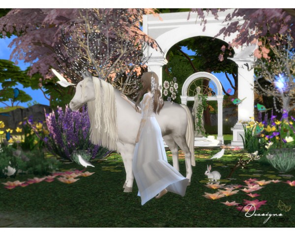  Sims 4 Designs: Windkeeper White Unicorn conversion