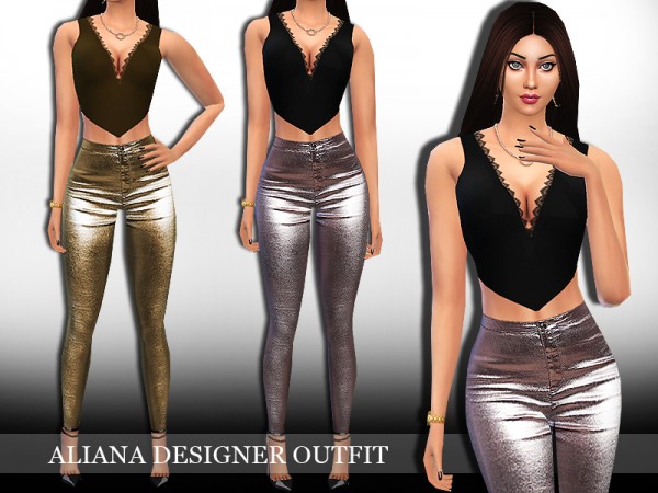  The Sims Resource: Aliana Trendy Outfit by Saliwa