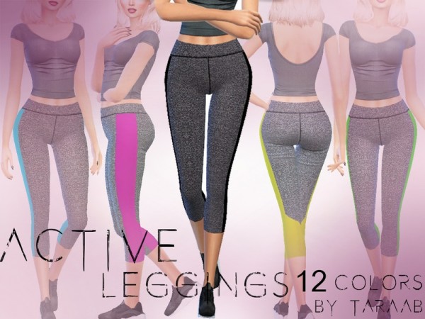  The Sims Resource: Active Leggings by taraab