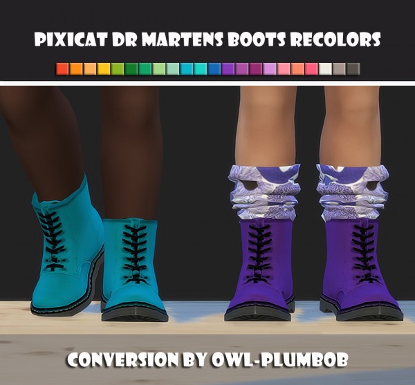  Simsworkshop: Dr.Martens Toddler Boots Recolors by maimouth
