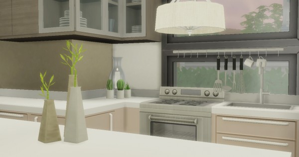  Simsworkshop: Just Peachy kitchen and livingroom by catsblob