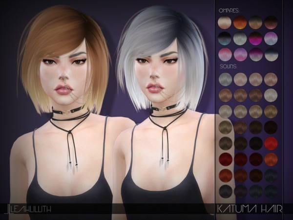  The Sims Resource: LeahLillith Katuma Hair