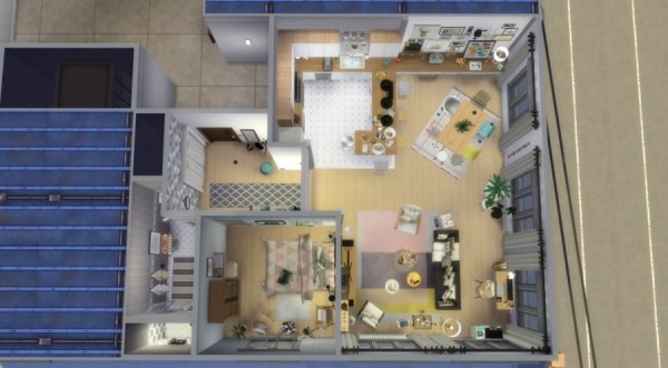  Sims Artists: Scandinavian apartment