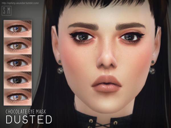  The Sims Resource: Dusted    Chocolate Eyemask by Screaming Mustard