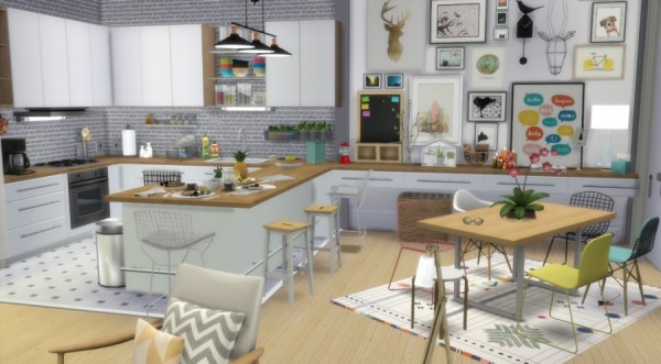  Sims Artists: Scandinavian apartment