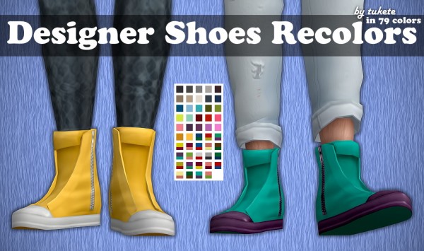  Tukete: Designer Shoes Recolors