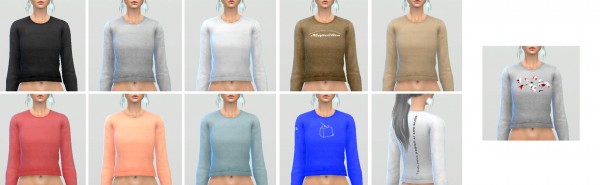  Simsworkshop: SLYDs Felice Sweater Recolors by catsblob