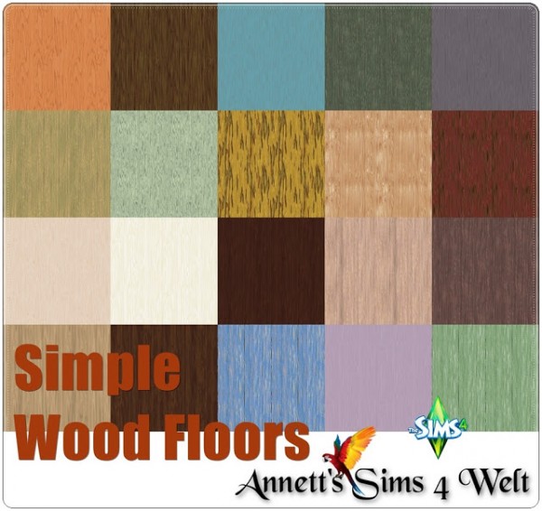  Annett`s Sims 4 Welt: Simple Wood Floors