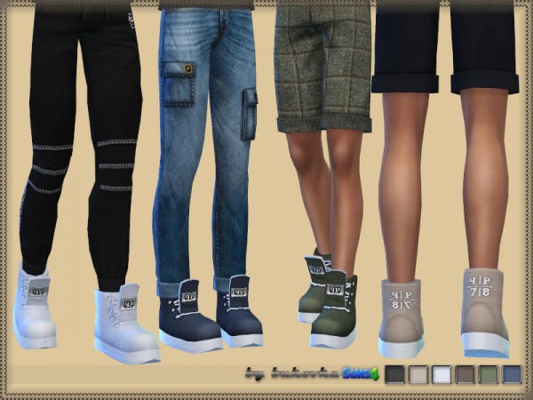  The Sims Resource: Boots Hi Top by bukovka