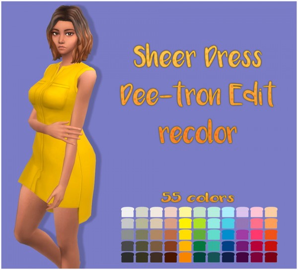  Simsworkshop: Sheer Dress Edit by Sympxls