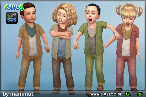 Blackys Sims 4 Zoo: Shirt and Pants for toddlers by mammut