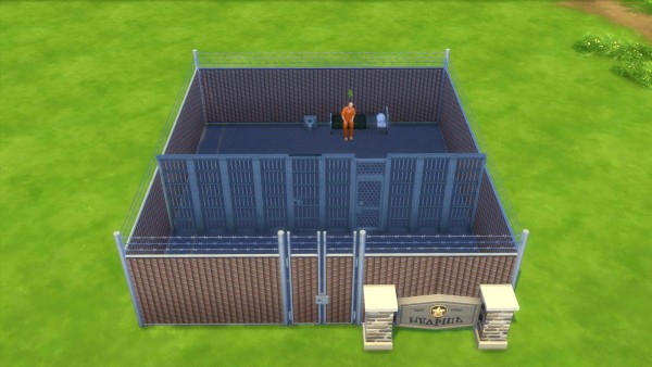  Mod The Sims: Prison Set   Working Jail Doors and more by wintermuteai1