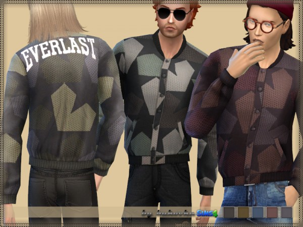  The Sims Resource: Bomber Jacket Everlast by bukovka