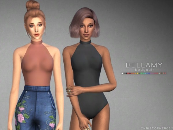  The Sims Resource: Bellamy Bodysuit Set by Christopher067
