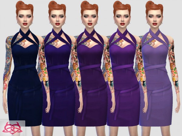  The Sims Resource: Mozzy dress recolor 1 by Colores Urbanos