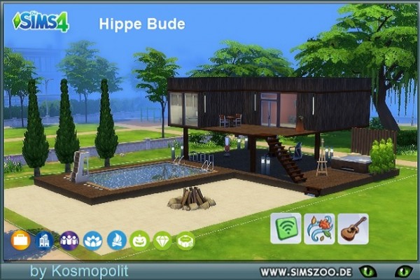  Blackys Sims 4 Zoo: Hippe Bude by Kosmopolit