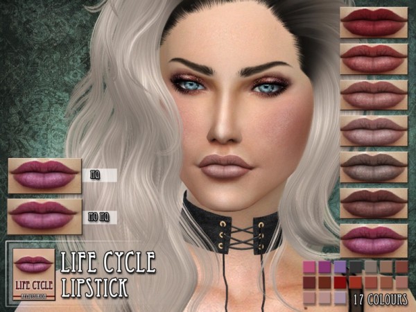  The Sims Resource: Life cycle Lipstick by Remus Sirion