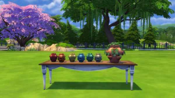  Mod The Sims: Glazed Pocket Vase by Snowhaze