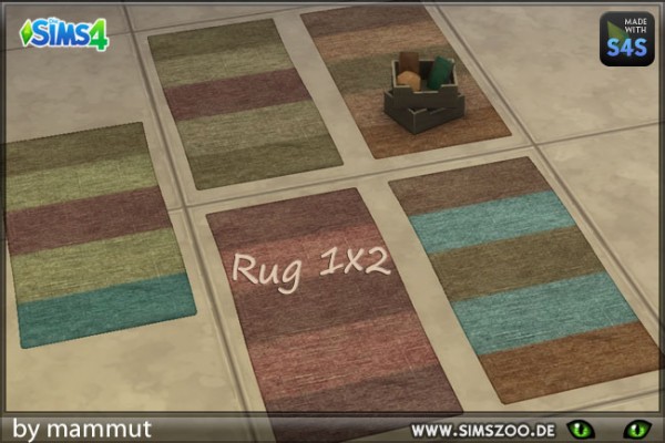  Blackys Sims 4 Zoo: Rugs 1x2 by mammut