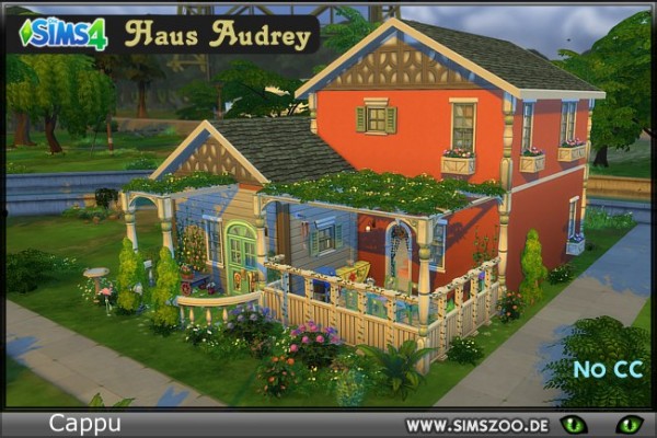  Blackys Sims 4 Zoo: Audrey house by Cappu