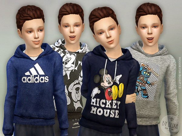  The Sims Resource: Hoodie for Boys P13 by lillka