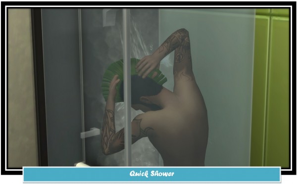  Mod The Sims: New Option Quick Shower by LittleMsSam