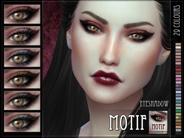  The Sims Resource: Motif Eyeshadow by RemusSirion