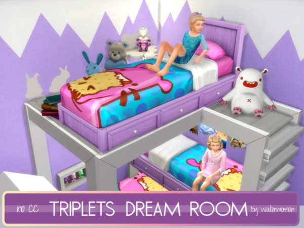  Akisima Sims Blog: Triplets Dream Room ( no cc)