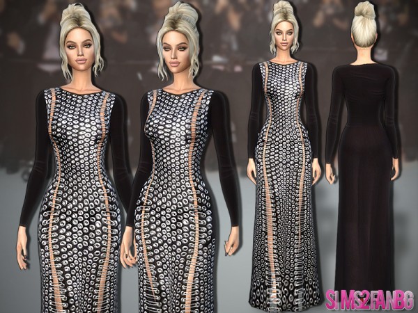  The Sims Resource: 313   Designer Open Dress by sims2fanbg