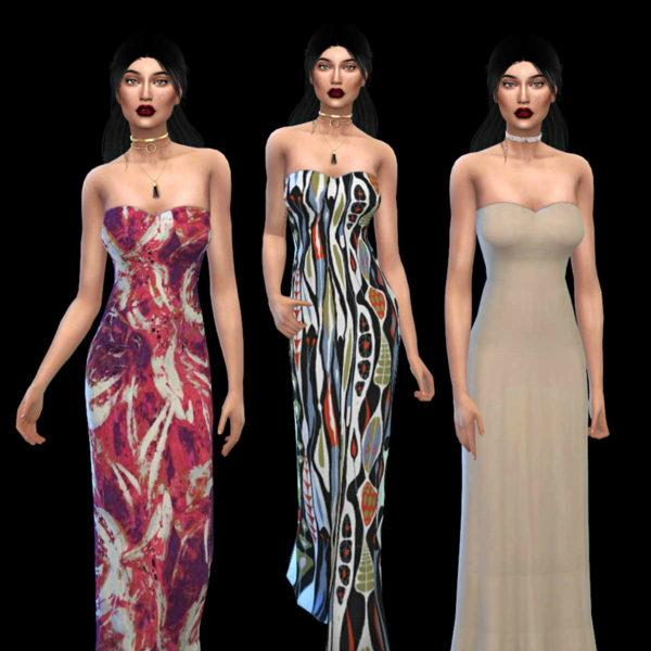  Leo 4 Sims: Nicole Dress