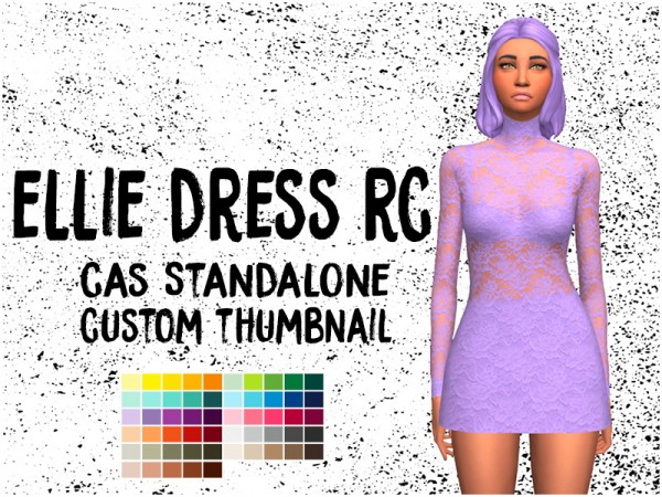  Simsworkshop: Ellie Dress recolored by Sympxls