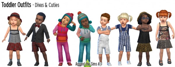  Around The Sims 4: Toddlers Outfit