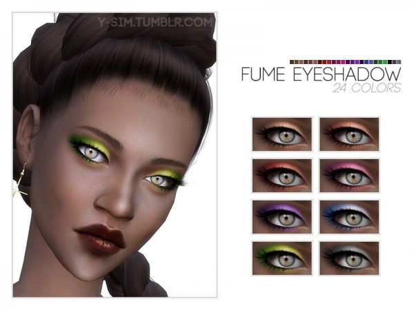  The Sims Resource: Fume Eyeshadow by Y Sim