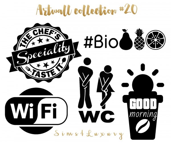  Sims4Luxury: Artwall collection 20
