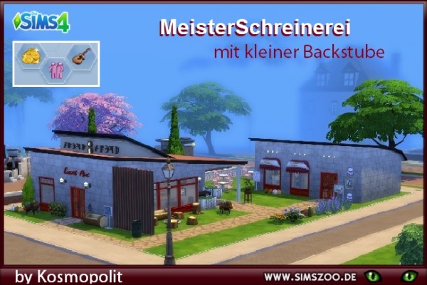 Blackys Sims 4 Zoo: Master carpentry with a small bakery by Kosmopolit
