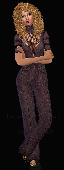  Dreaming 4 Sims: Leather Tneck Jumpsuit