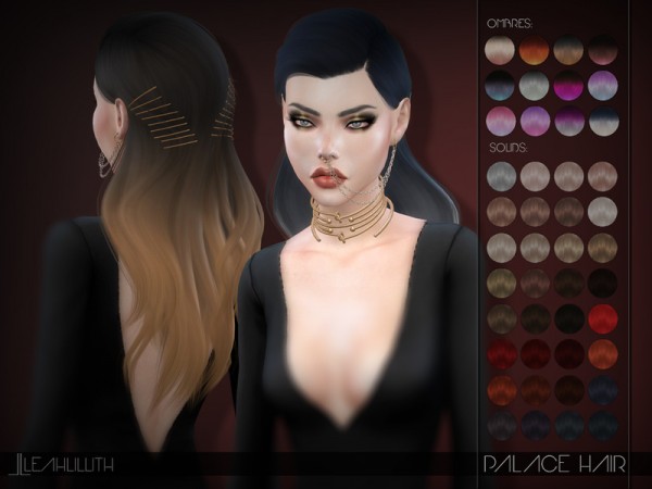  The Sims Resource: LeahLillith Palace Hair